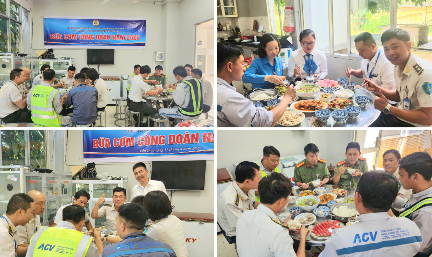 A group of people eating foodAI-generated content may be incorrect.