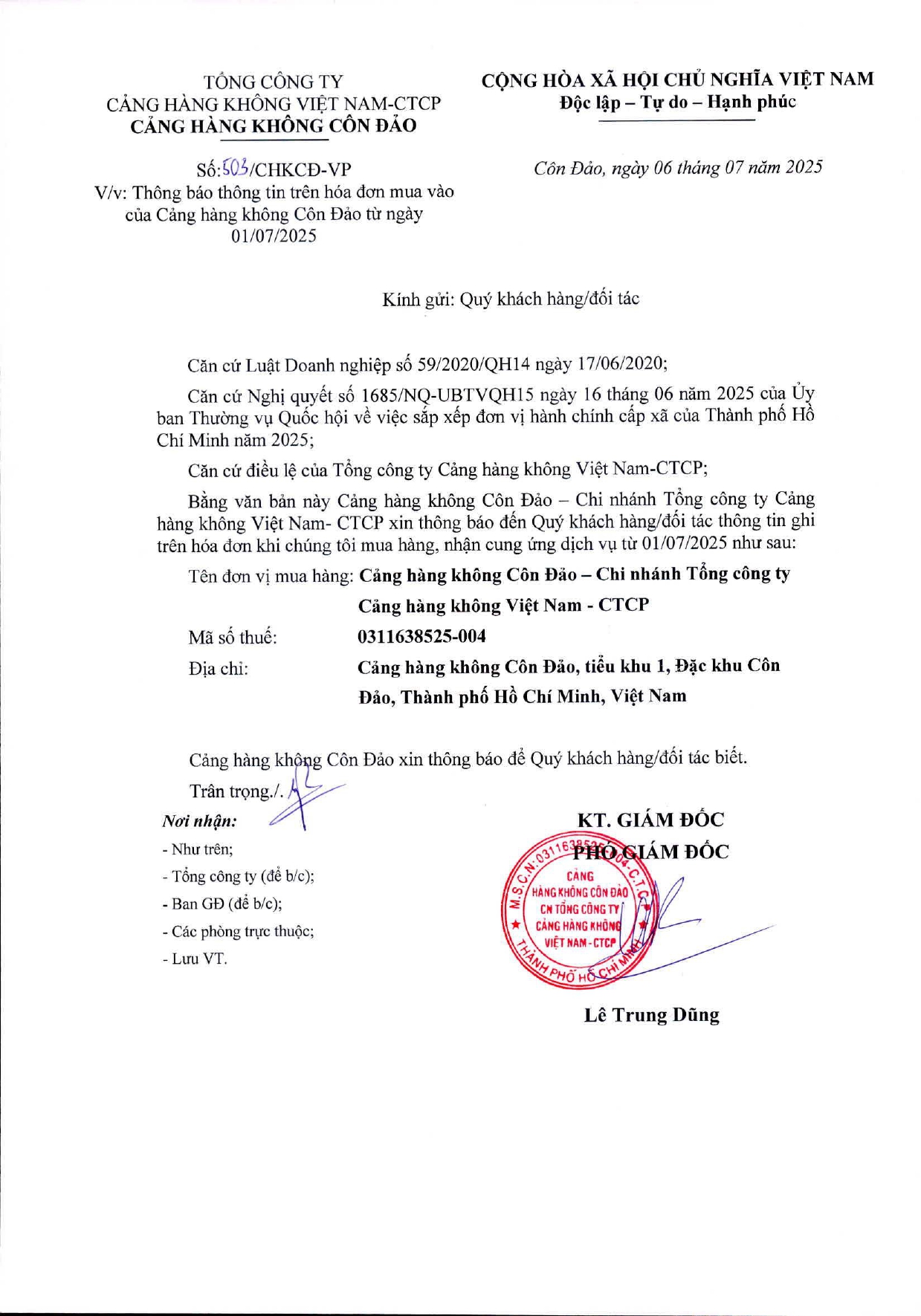 Thông báo thông tin trên hóa đơn mua vào của Cảng hàng không Côn Đảo từ ngày 01/07/2025|LOCAL_PATH:crawled_data/images/featured_00a17589716e.jpg