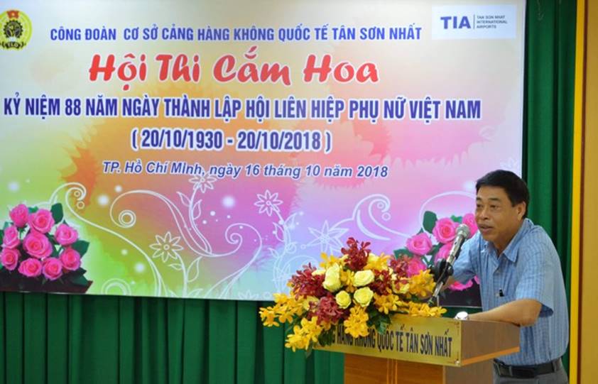 Cảng HKQT Tân Sơn Nhất : Hội thi cắm hoa chào mừng kỷ niệm 88 năm ngày thành lập Hội liên hiệp Phụ nữ Việt Nam|LOCAL_PATH:crawled_data/images/featured_04e2d1104a9d.jpg