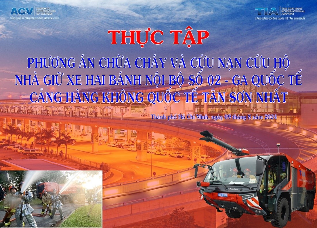 Cảng hàng không quốc tế Tân Sơn Nhất tổ chức Diễn tập cấp cơ sở về PCCC&CNCH năm 2024.|LOCAL_PATH:crawled_data/images/featured_1188e3c22eab.jpg