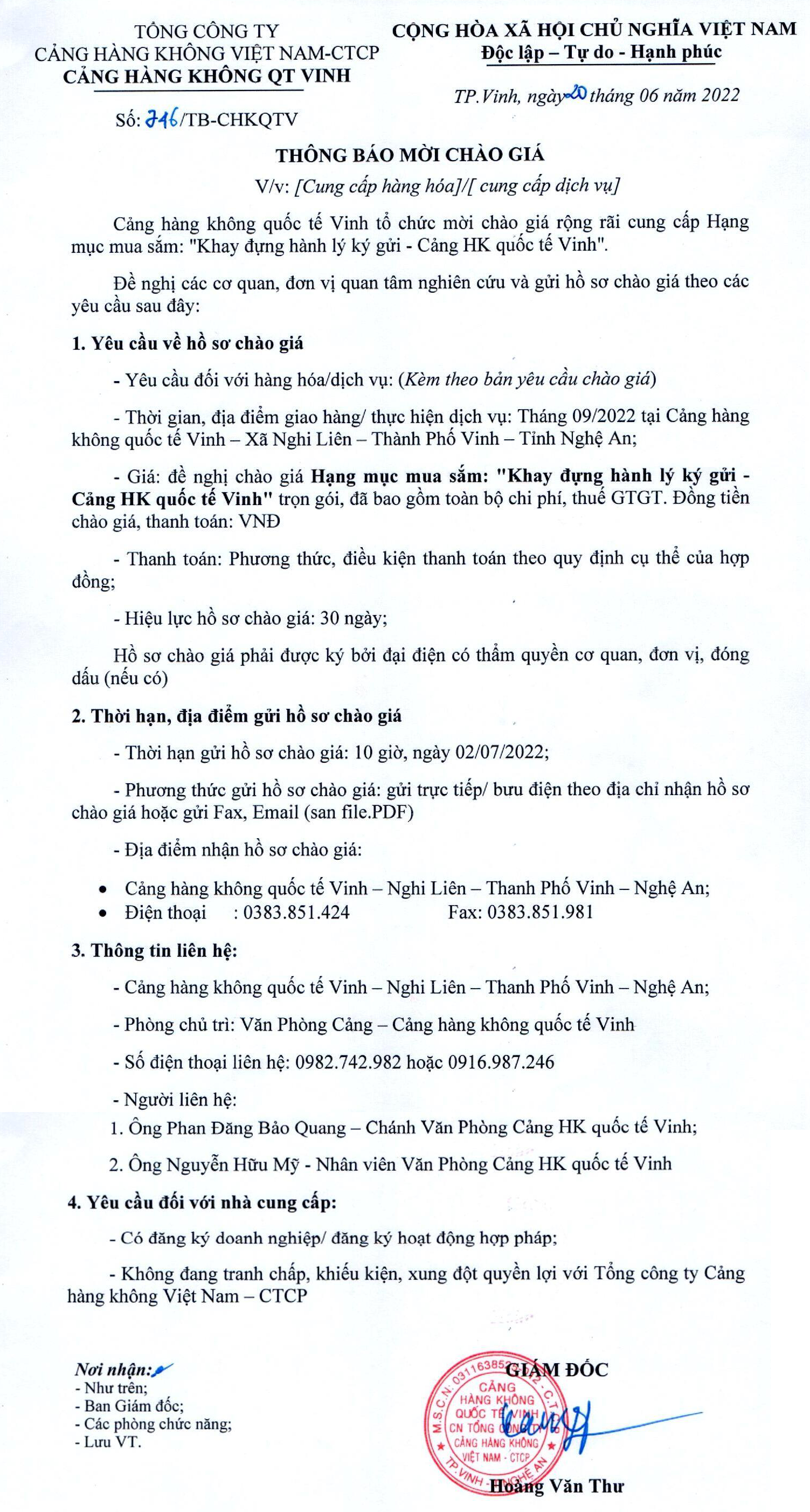 Thông báo mời chào giá: Khay đựng hành lý ký gửi - CHKQT Vinh|LOCAL_PATH:crawled_data/images/featured_138e908fa4eb.png