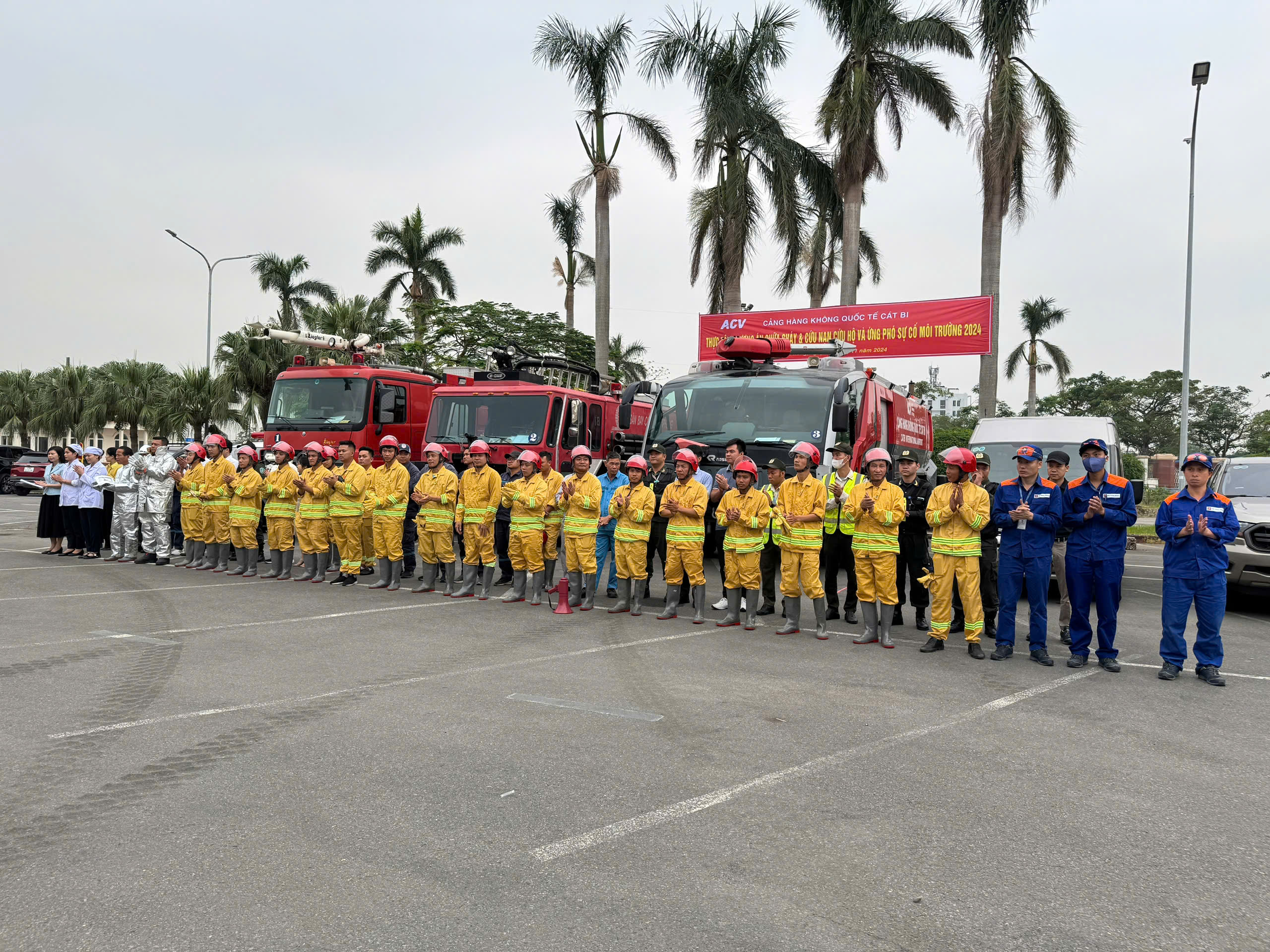 Thực tập phương án PCCC, CNCH & Ứng phó sự cố môi trường năm 2024 tại Cảng HKQT Cát Bi|LOCAL_PATH:crawled_data/images/featured_199f67125207.jpg