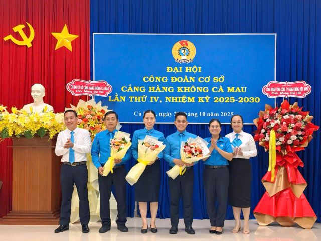 ĐẠI HỘI CÔNG ĐOÀN CƠ SỞ CẢNG HÀNG KHÔNG CÀ MAU KHÓA IV, NHIỆM KỲ 2025–2030 DIỄN RA THÀNH CÔNG TỐT ĐẸP|LOCAL_PATH:crawled_data/images/featured_48031c9f31e2.jpg