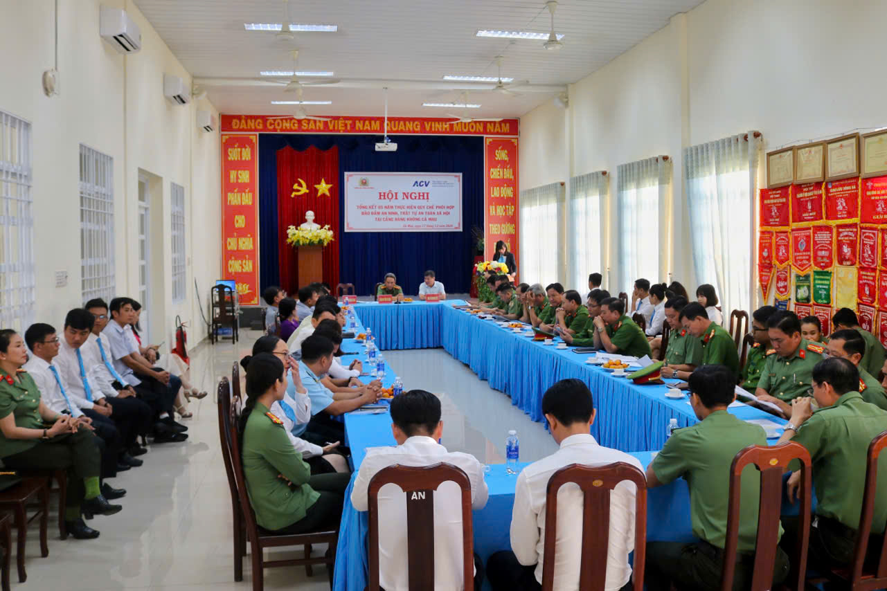 Cảng hàng không Cà Mau tổ chức Hội nghị tổng kết 5 năm thực hiện Quy chế phối hợp với Công an tỉnh Cà Mau|LOCAL_PATH:crawled_data/images/featured_4c491e513c11.jpg