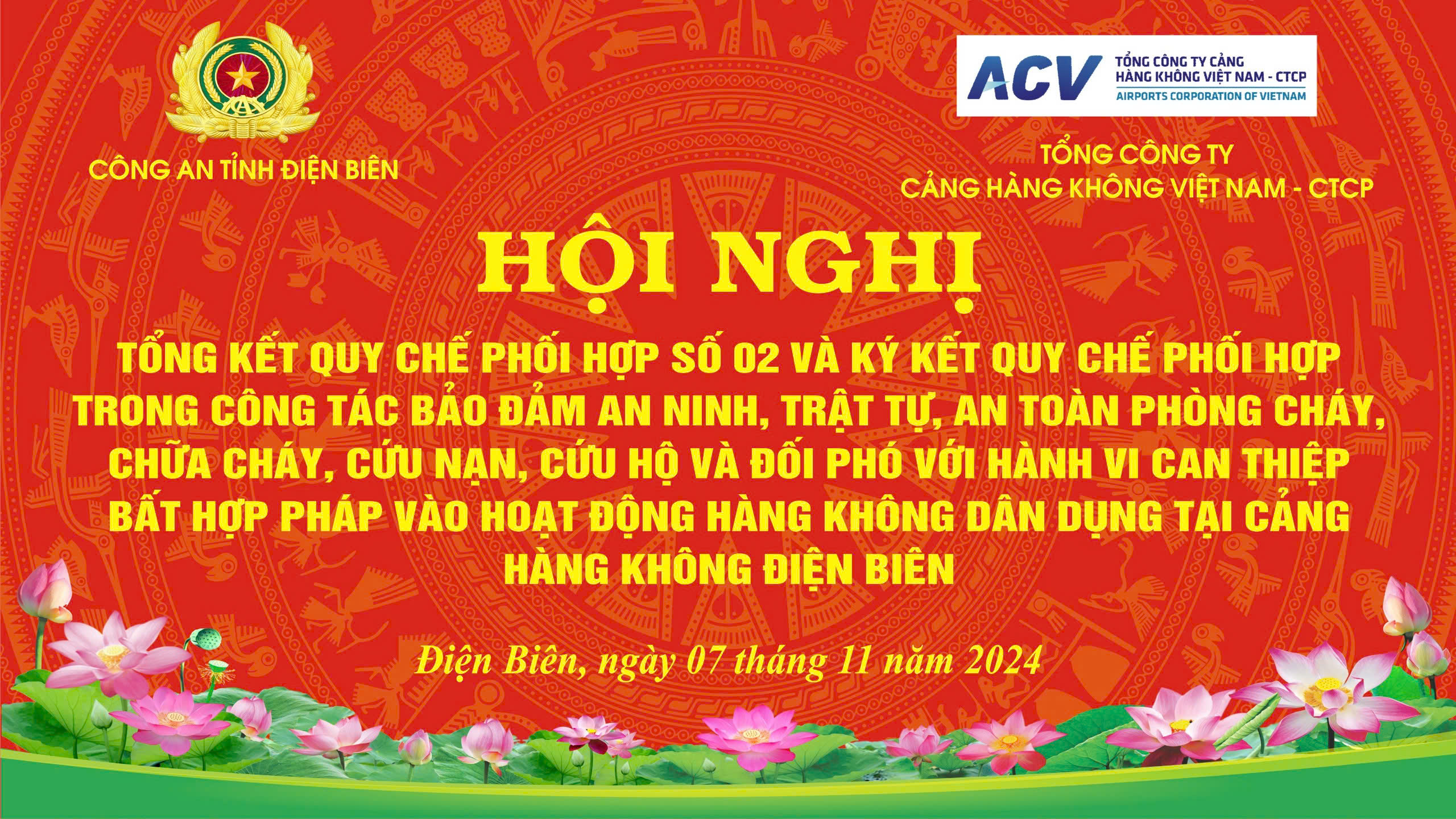 Tổng kết 5 năm thực hiện Quy chế phối hợp số 02 và ký kết Quy chế phối hợp trong công tác bảo đảm an ninh, trật tự, an toàn phòng cháy, chữa cháy, cứu nạn, cứu hộ và đối phó hành vi can thiệp bất hợp pháp vào hoạt động hàng không dân dụng tại Cảng hàng không Điện Biên.|LOCAL_PATH:crawled_data/images/featured_71451bd0c241.jpg