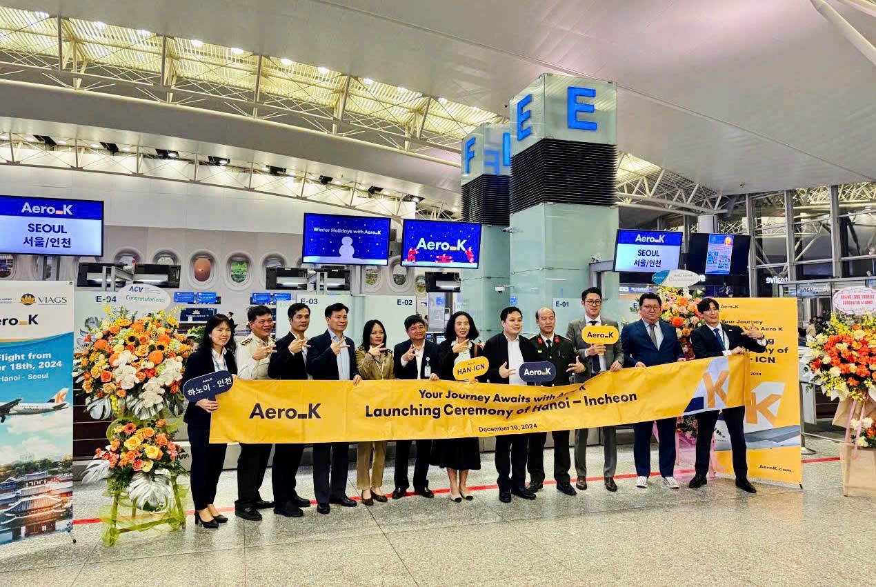 Cảng HKQT Nội Bài đón chuyến bay đầu tiên của Aero K Airlines|LOCAL_PATH:crawled_data/images/featured_7cb0442921cd.jpg