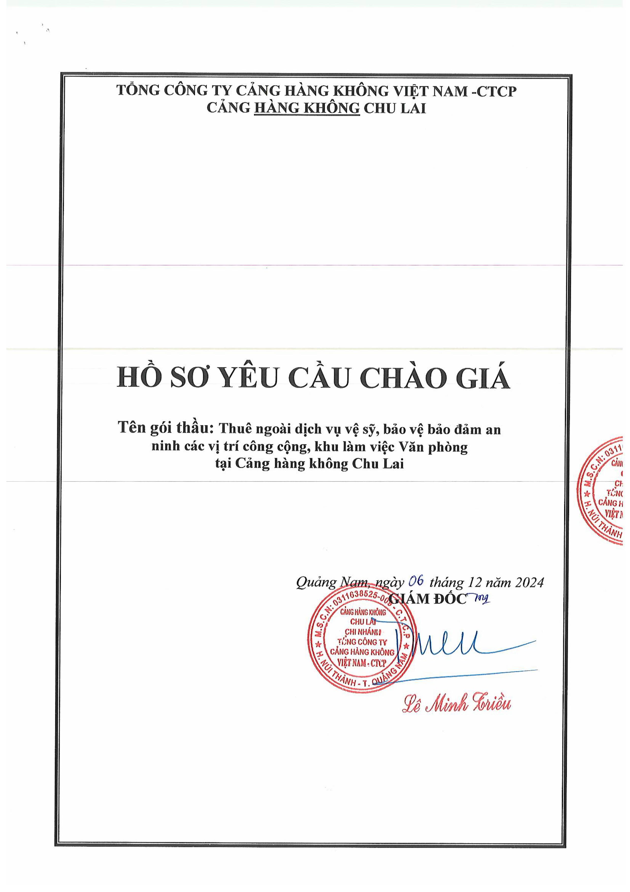HỒ SƠ YÊU CẦU CHÀO GIÁ GÓI THẦU: THUÊ NGOÀI DỊCH VỤ VỆ SĨ, BẢO VỆ ĐẢM BẢO AN NINH CÁC VỊ TRÍ CÔNG CỘNG , KHU LÀM VIỆC VĂN PHÒNG TẠI CẢNG HÀNG KHÔNG CHU LAI|LOCAL_PATH:crawled_data/images/featured_8a478b94bccb.jpg