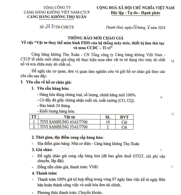 Vật tư thay thế màn hình FIDS của hệ thống máy móc, thiết bị làm thủ tục và mua CCDC – Ti vi|LOCAL_PATH:crawled_data/images/featured_a066901779df.jpg