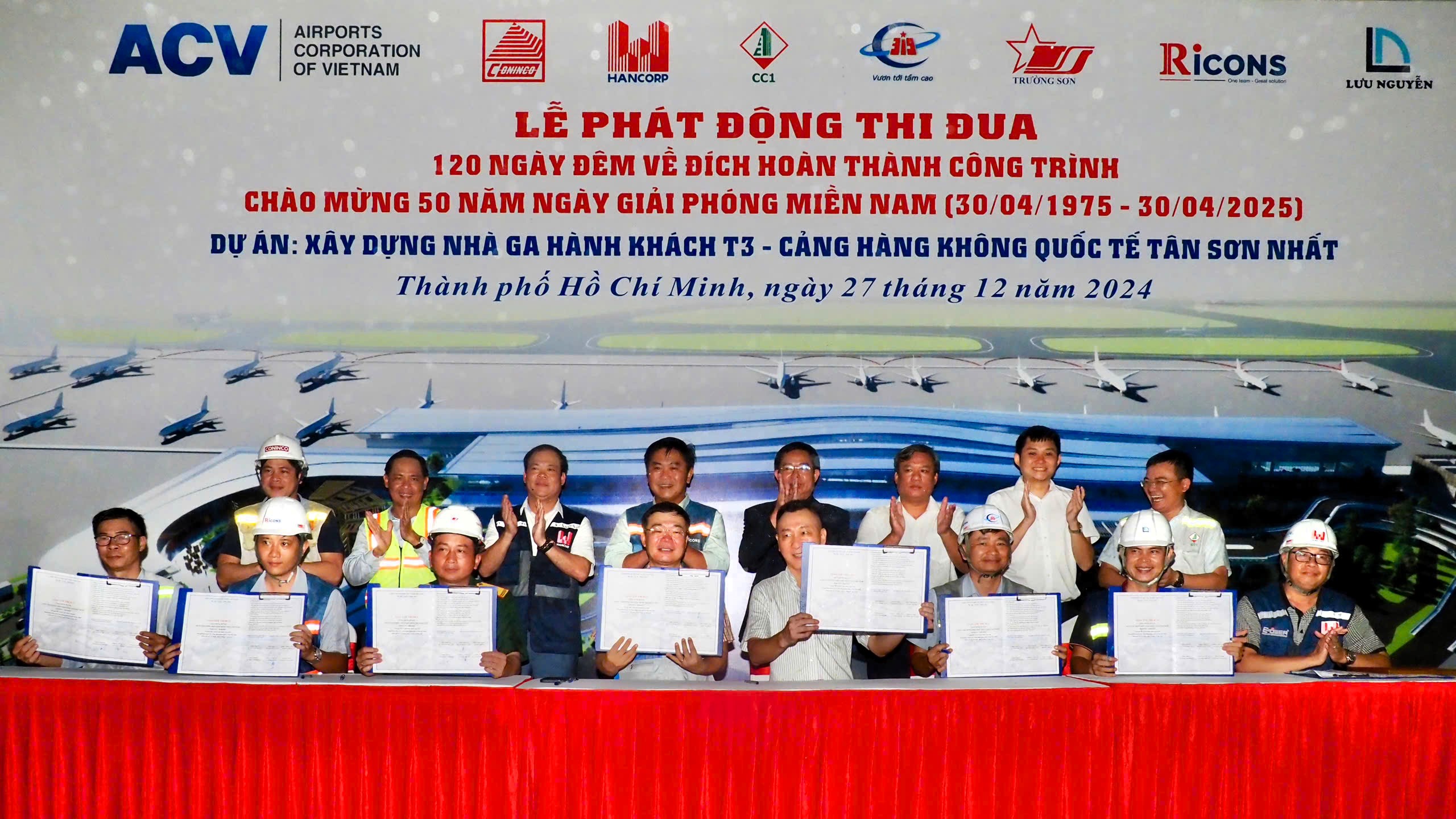 Phát động thi đua “120 ngày đêm về đích hoàn thành công trình nhà ga T3 – Cảng HKQT Tân Sơn Nhất” chào mừng 50 năm ngày Giải phóng miền Nam|LOCAL_PATH:crawled_data/images/featured_a68c476b5195.jpg