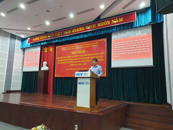 ACV: Hội nghị học tập, quán triệt và triển khai thực hiện Nghị quyết Đại hội lần thứ XIII của Đảng, Nghị quyết Đại hội Đảng các cấp và Nghị quyết Đại hội Đảng bộ Tổng công ty Cảng hàng không Việt Nam lần thứ II, nhiệm kỳ 2020-2025|LOCAL_PATH:crawled_data/images/featured_abd6fd46faed.jpg