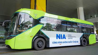 Cảng HKQT Nội Bài đưa vào vận hành xe buýt điện phục vụ hành khách nối chuyến|LOCAL_PATH:crawled_data/images/featured_bd138499020f.jpg