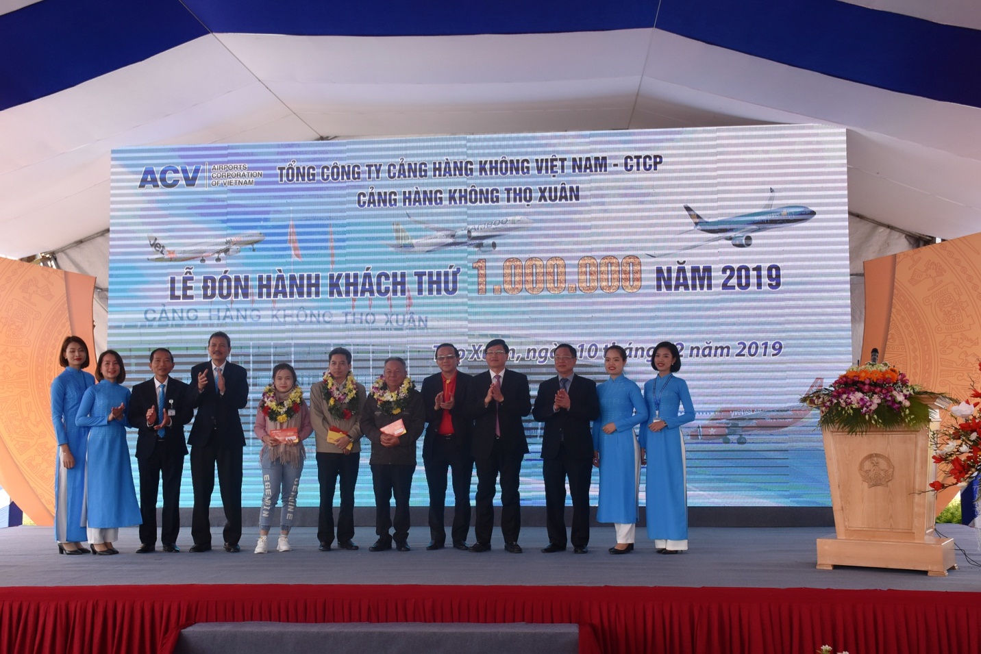 Cảng hàng không Thọ Xuân đón hành khách thứ 1 triệu trong năm 2019|LOCAL_PATH:crawled_data/images/featured_c109d733f1eb.jpg