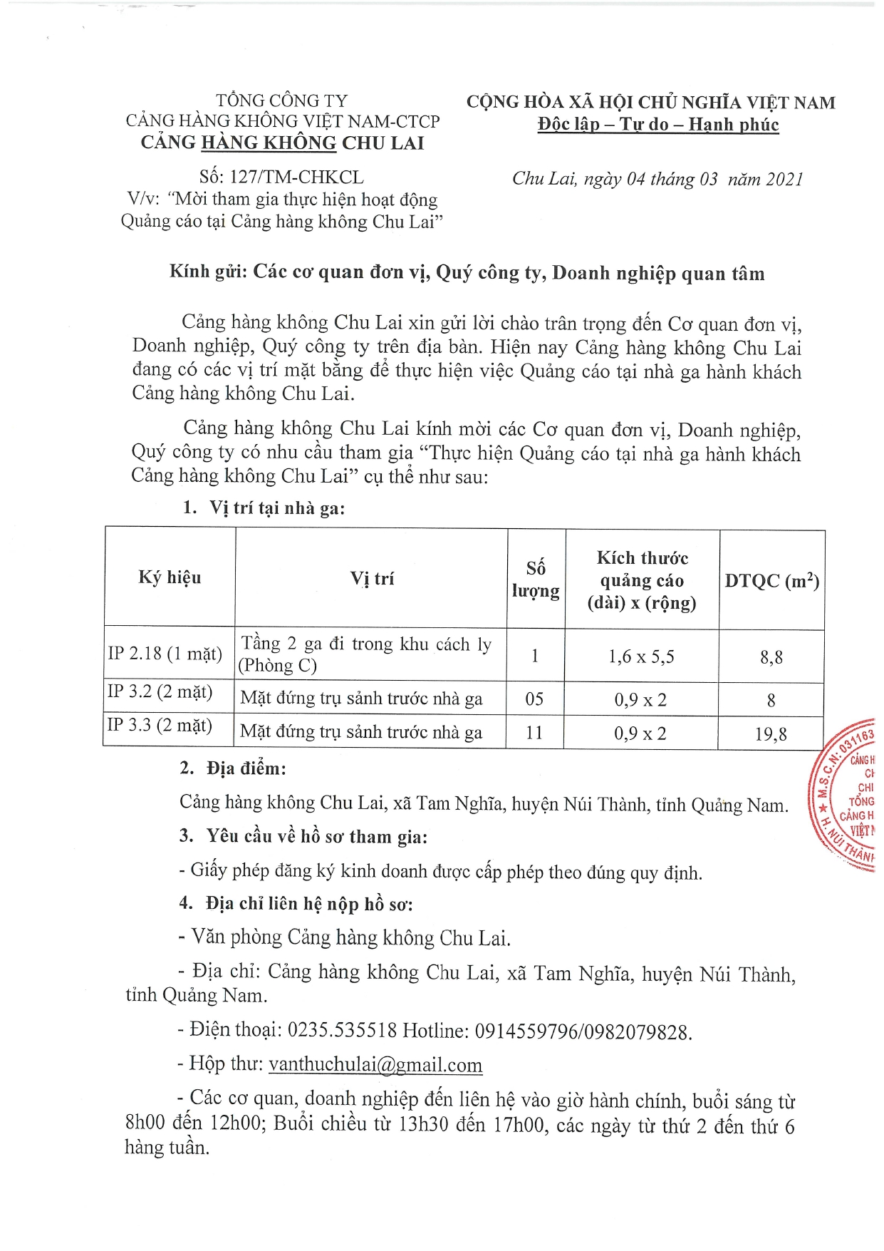 Mời tham gia thực hiện hoạt động Quảng cáo tại Cảng hàng không Chu Lai|LOCAL_PATH:crawled_data/images/featured_c2d53bee8e51.jpg