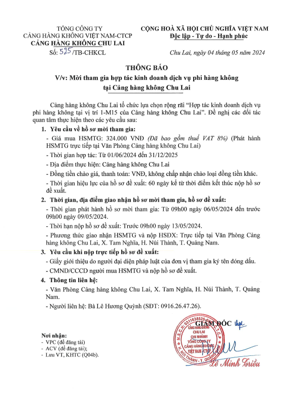 Cảng hàng không Chu Lai thông báo: Mời tham gia hợp tác kinh doanh dịch vụ phi hàng không tại Cảng hàng không Chu Lai|LOCAL_PATH:crawled_data/images/featured_d243fe39a059.png