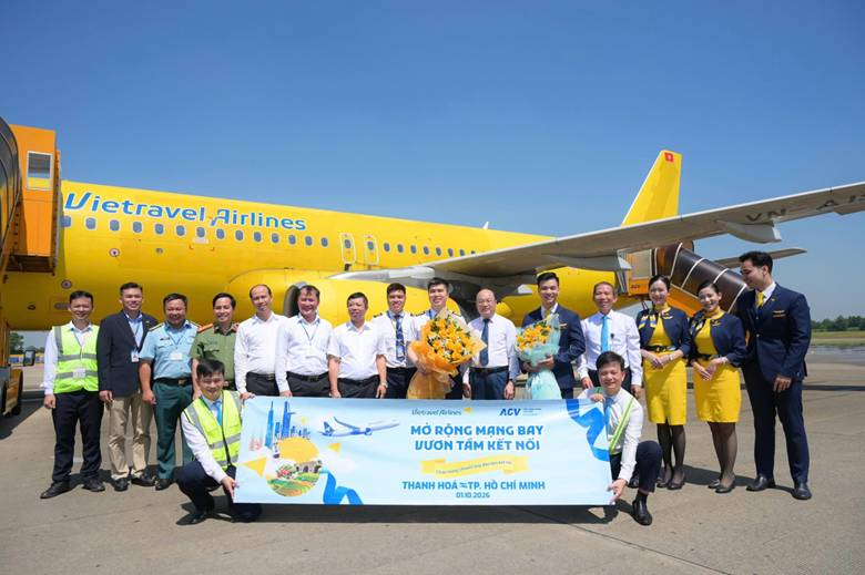 CẢNG HÀNG KHÔNG THỌ XUÂN: KHAI TRƯƠNG ĐƯỜNG BAY VIETRAVEL AIRLINE VÀ KẾT NỐI QUẢNG BÁ NÔNG SẢN OCOP THANH HÓA