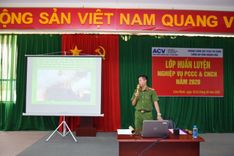 CẢNG HÀNG KHÔNG QUỐC TẾ CAM RANH TỔ CHỨC HUẤN LUYỆN, BỒI DƯỠNG NGHIỆP VỤ PCCC&CNCH CHO ĐỘI VIÊN ĐỘI PCCC&CNCH CƠ SỞ, VÀ CHUYÊN NGÀNH NĂM 2020