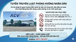   TUYÊN TRUYỀN ĐẢM BẢO AN TOÀN HOẠT ĐỘNG BAY TẠI CẢNG HÀNG KHÔNG CÔN ĐẢO