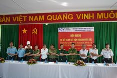 CẢNG HÀNG KHÔNG QUỐC TẾ CAM RANH TỔ CHỨC HỘI NGHỊ SƠ KẾT VÀ KÝ KẾT HIỆP ĐỒNG NGUYÊN TẮC TRCÔNG CÔNG TÁC PHỐI HỢP XỬ LÝ CÁC TÌNH HUỐNG KHẨN NGUY TẠI CẢNG HÀNG KHÔNG QUỐC TẾ CAM RANH