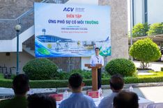 Cảng HKQT Đà Nẵng diễn tập ứng phó sự cố môi trường cấp cơ sở năm 2026