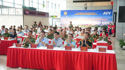 Diễn tập khẩn nguy an ninh đối phó với hành vi can thiệp bất hợp pháp cấp cơ sở tại Cảng HKQT Nội Bài năm 2026